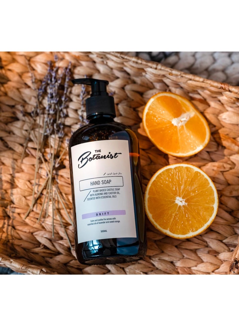 the botanist Drift Hand Soap Essential Oils Of Lavender & Sweet Orange 500 ML - Image 2